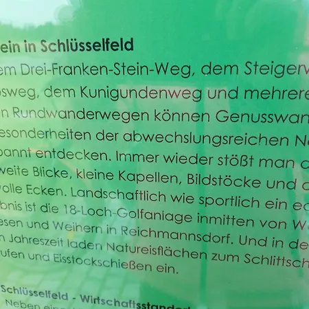 Herrmanns-ferienhaus Steigerwald * Schlüsselfeld